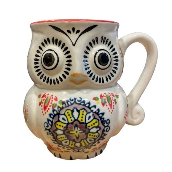 Hand Painted Owl Ceramic Mug - Picture 4 of 9